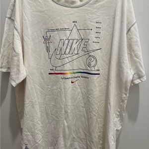 Lot of 2 XL Nike Graphic T-Shirt in Cream and orange tie dye NWT EUC